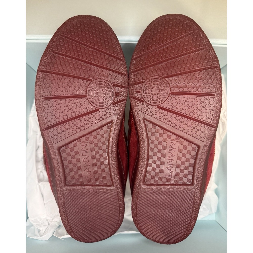 Lanvin Curb Sneaker (Maroon/Red) Size 10 - Picture 6 of 9